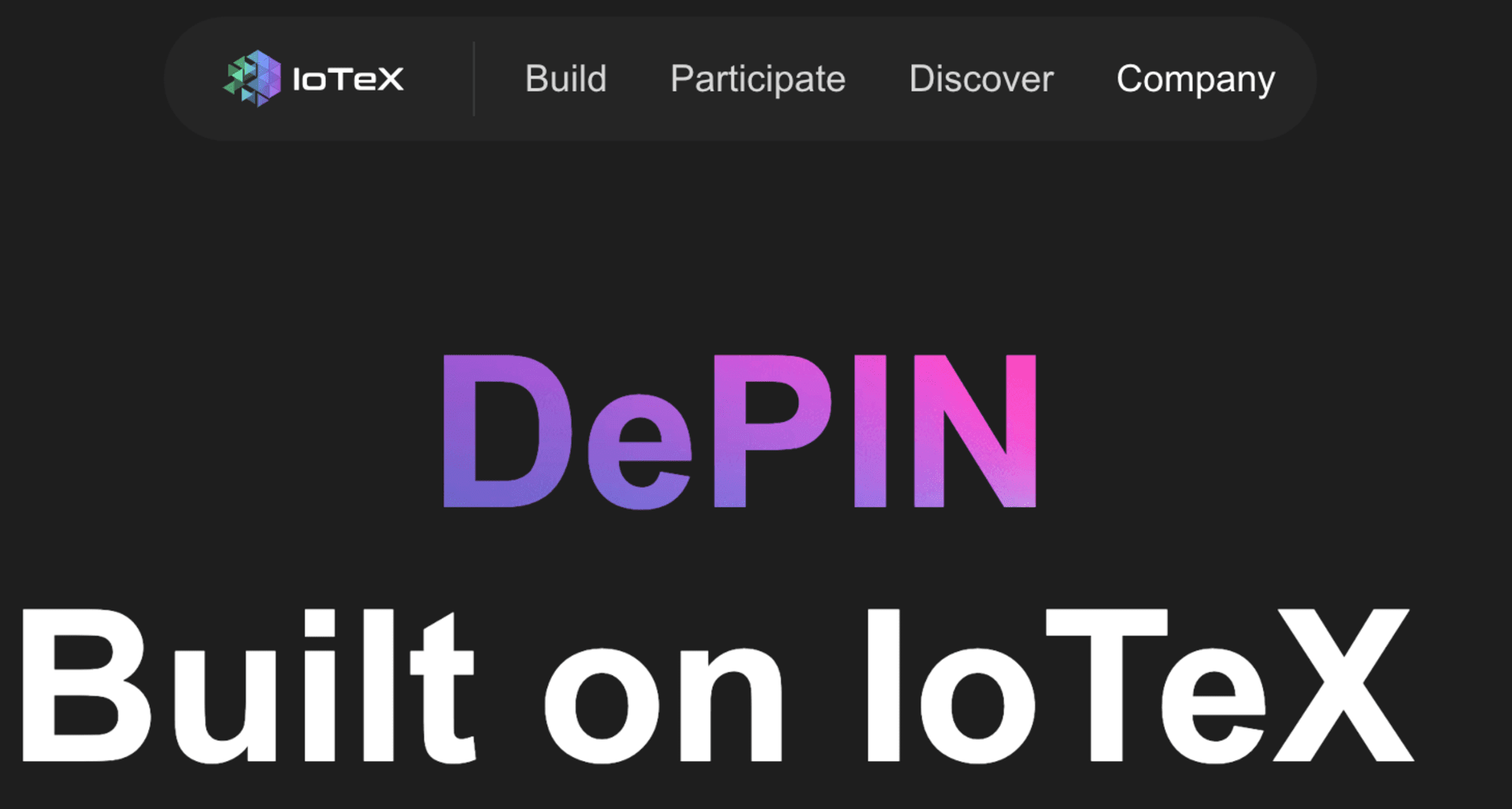 [项目介绍] IOTX - DePIN +AI 